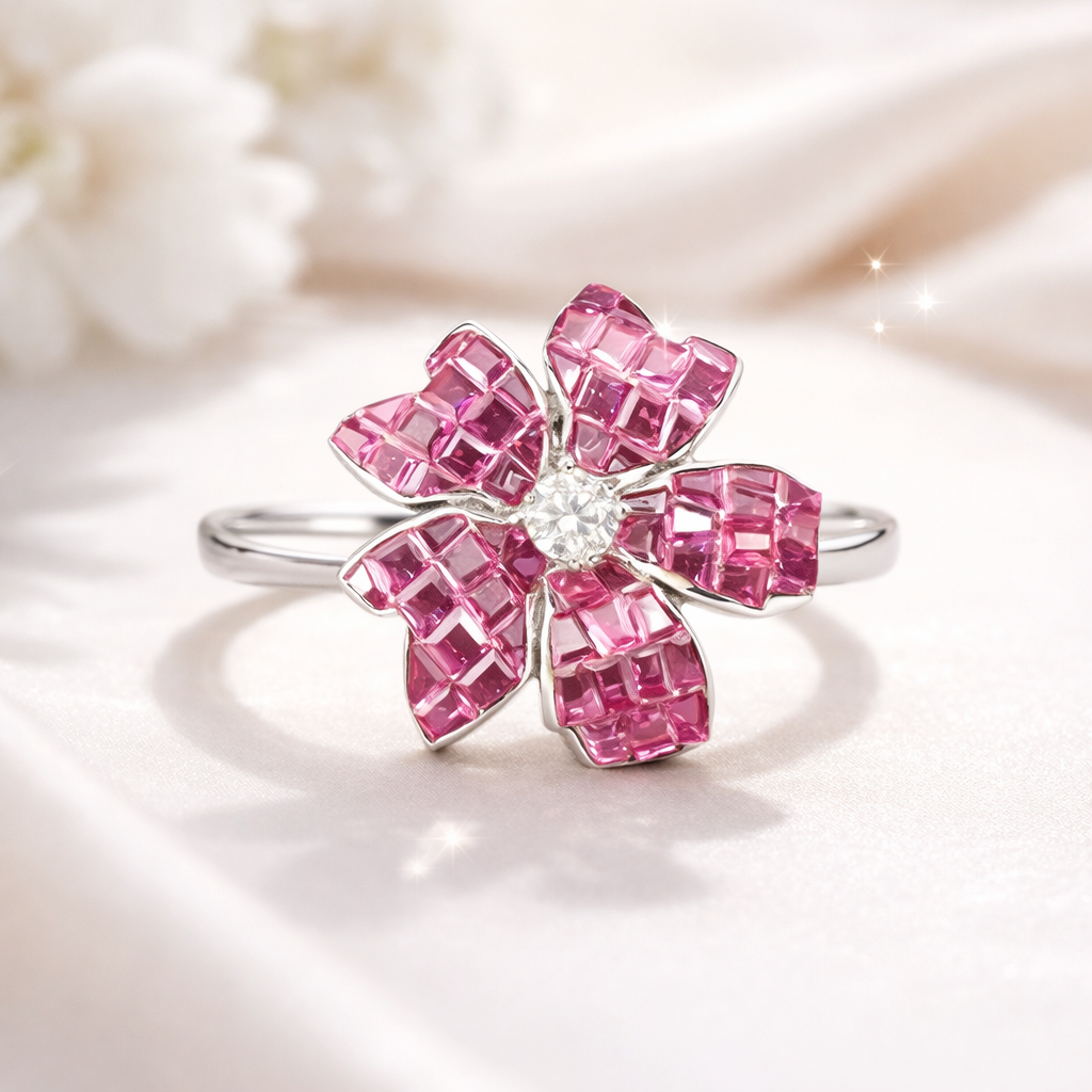Sana Rose Floral Ring