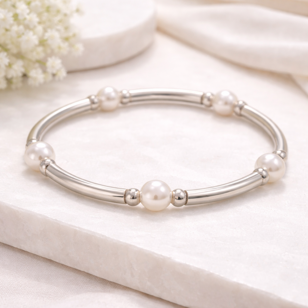 Stretchable Pearl Bracelet