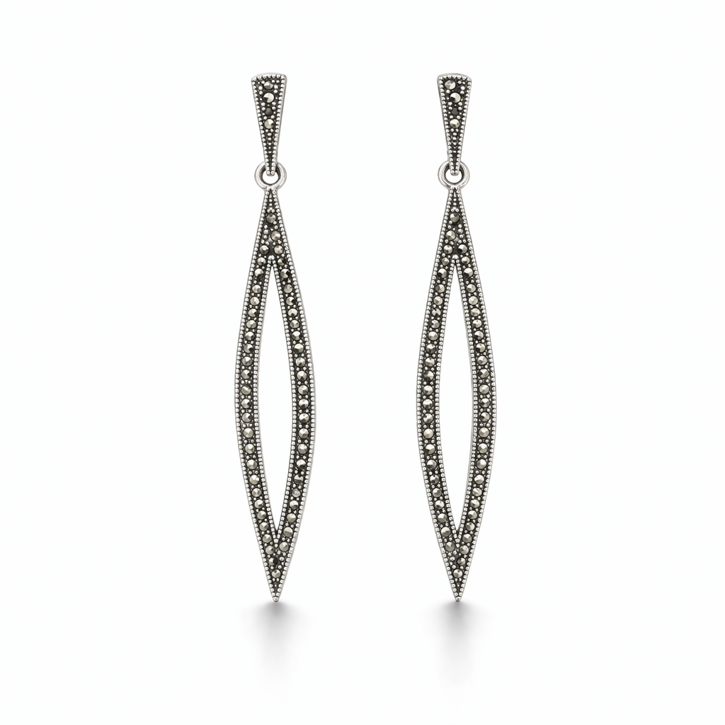 Sia Moon Marcasite Earrings