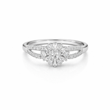 Snowfall Crown Ring