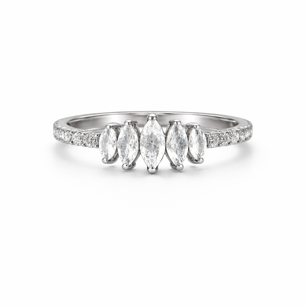 Marquise Row Ring