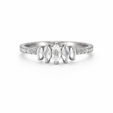 Marquise Row Ring