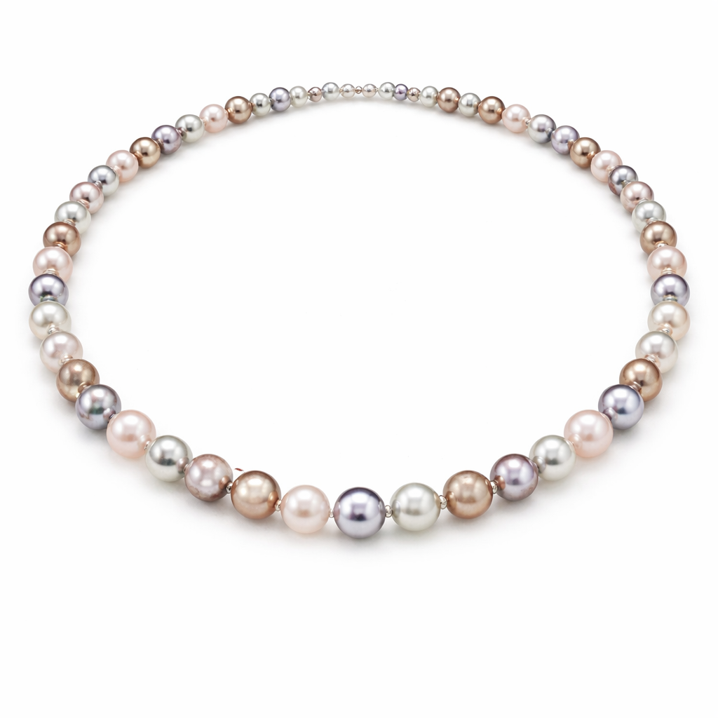 Multicolored pearl necklace 