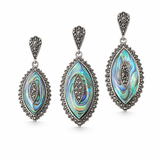 Aaravi Marcasite Pendant Set