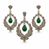 Reeva Marcasite Pendant Set