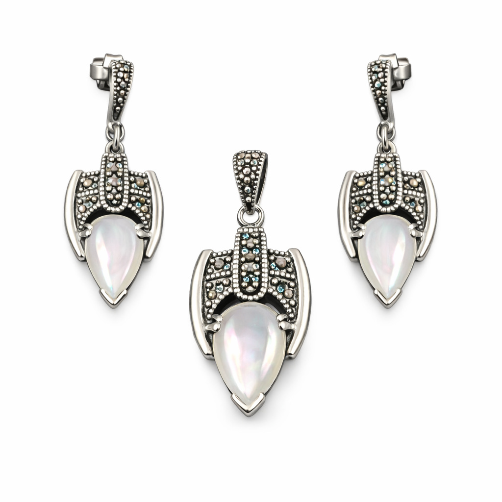 Solace Marcasite Pendant Set