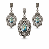 Viva Marcasite Pendant Set