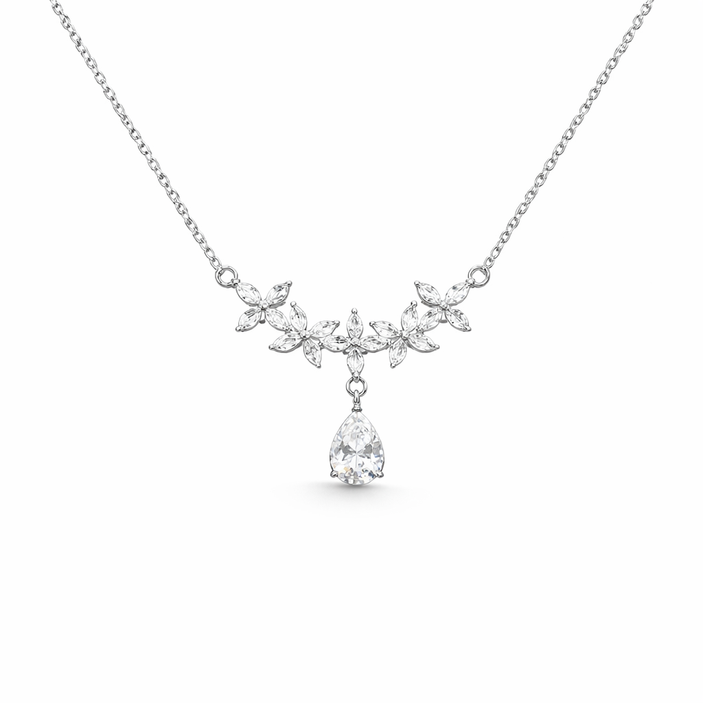 Kiara Flower Drop Chain Pendant