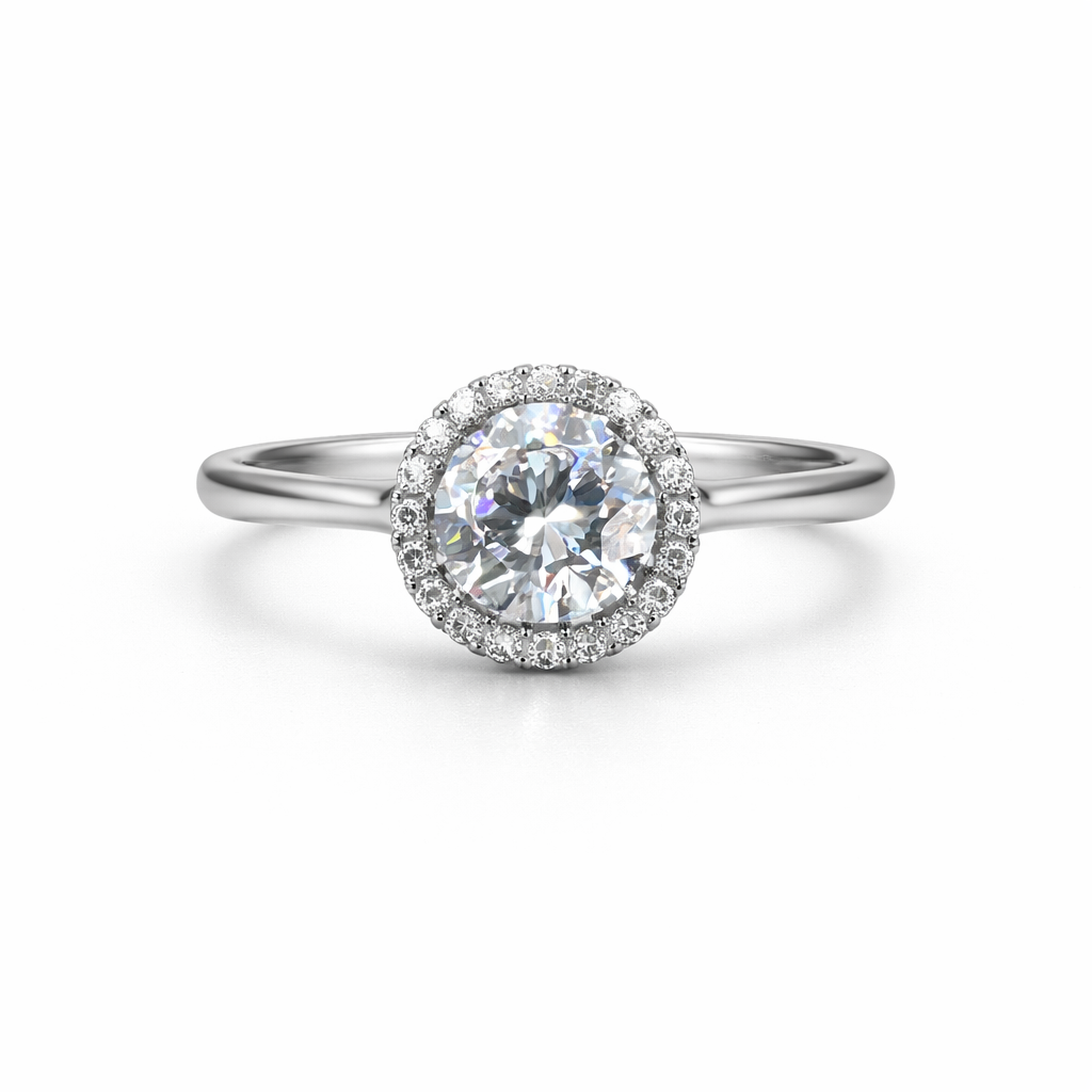 artificial Diamond silver ring