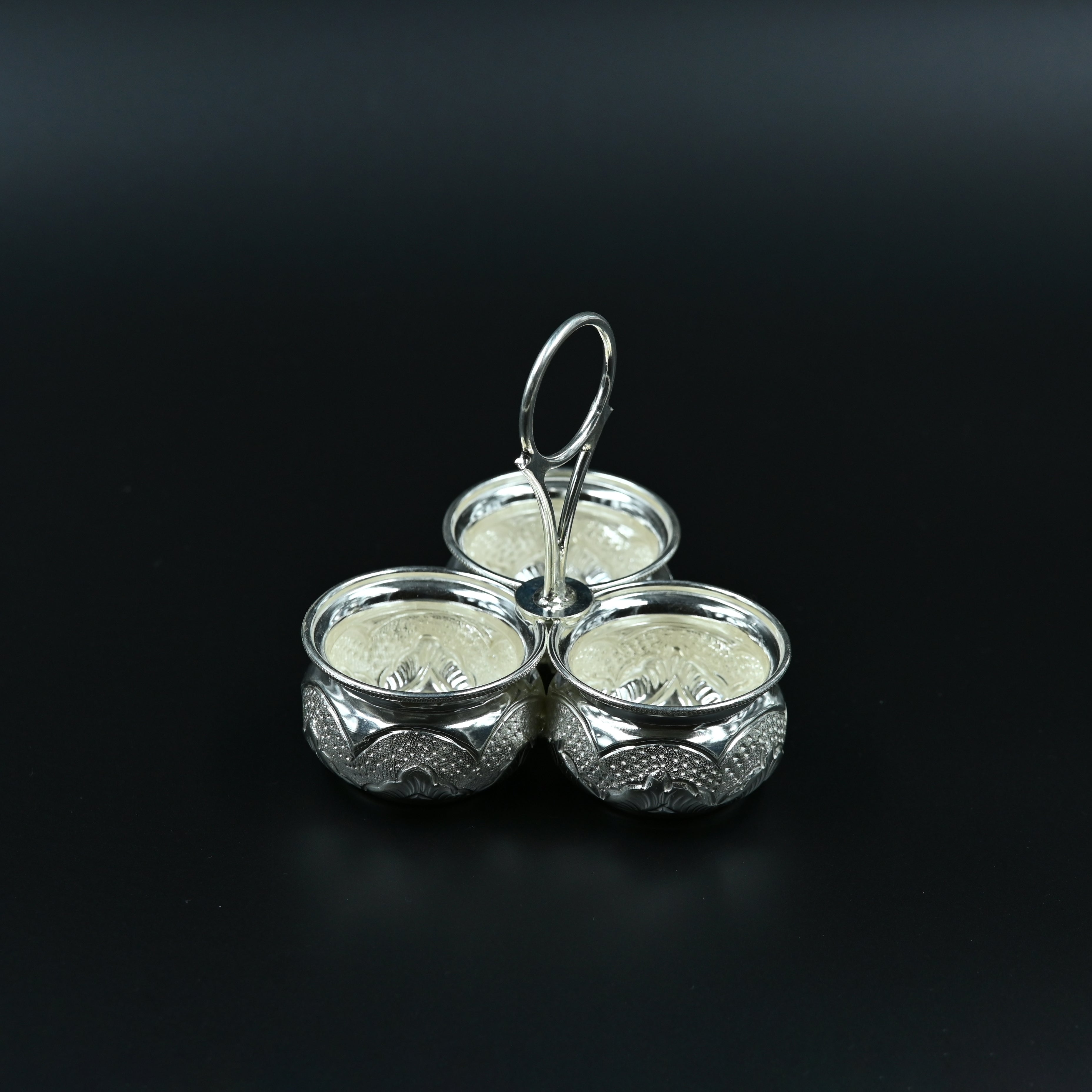Triveni Silver Bowl Set