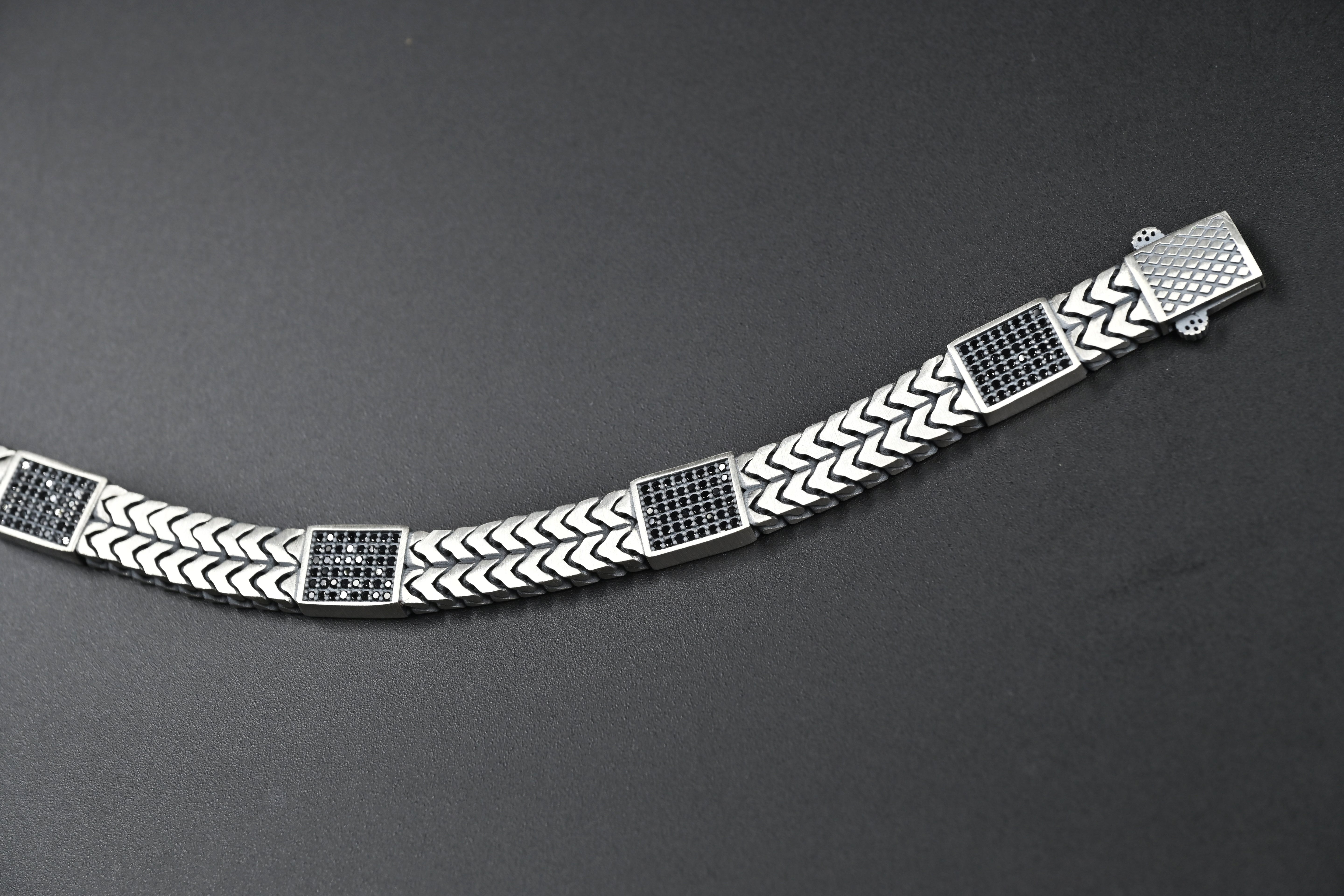 Midnight Chevron Bracelet
