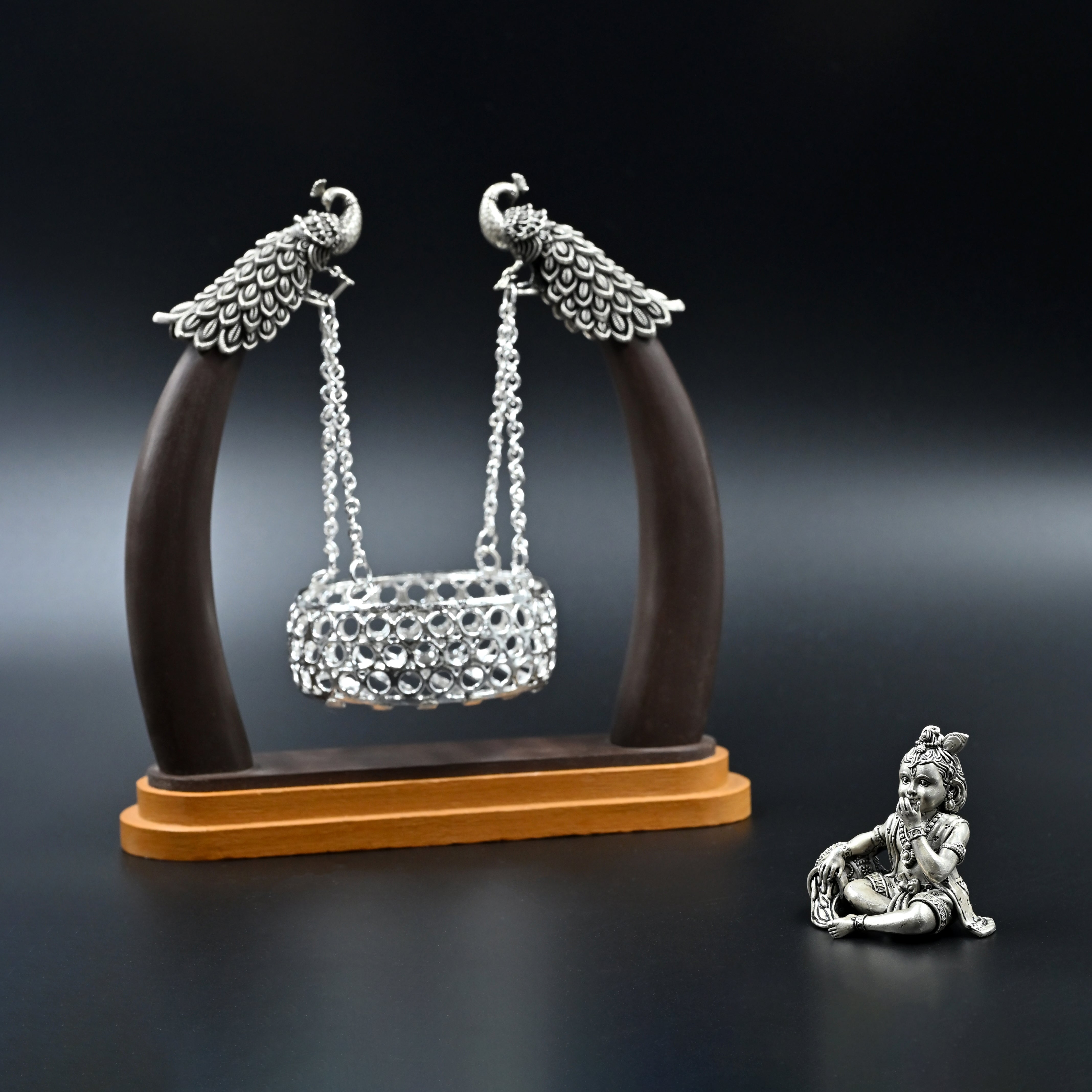 Vrindavan Silver Jhoola