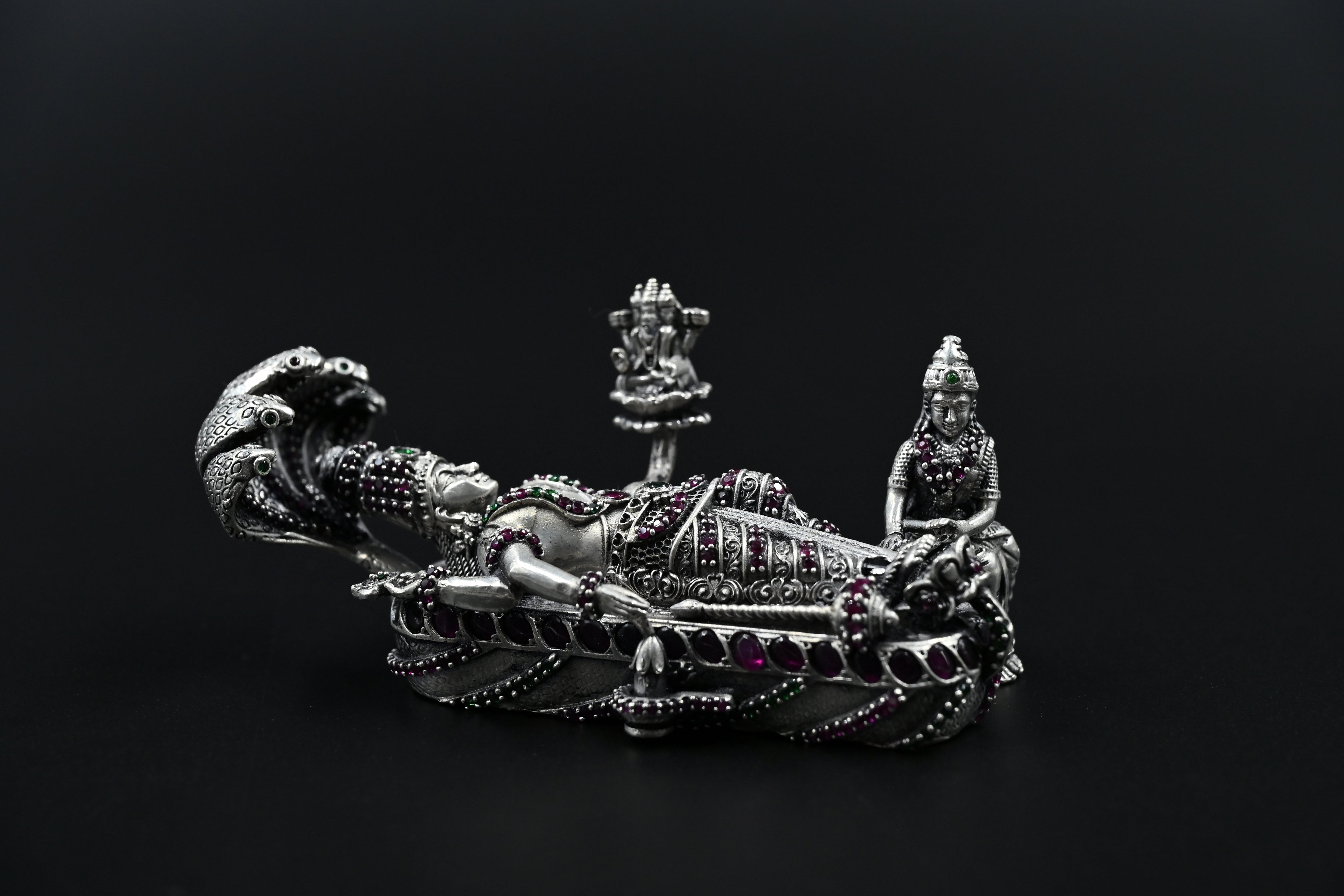 Anantshayan Vishnu Silver Idol