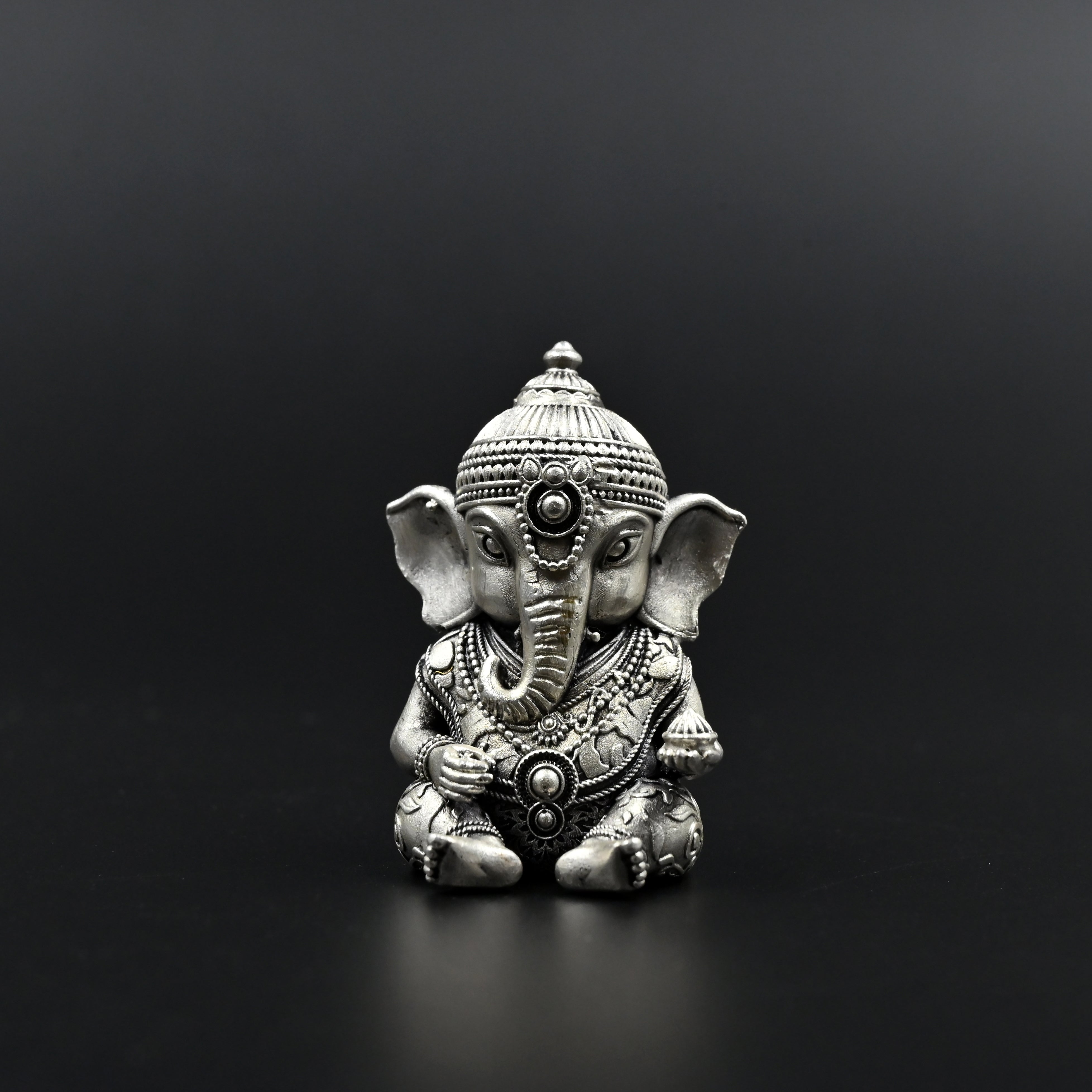 Bal Ganesh Silver Murti
