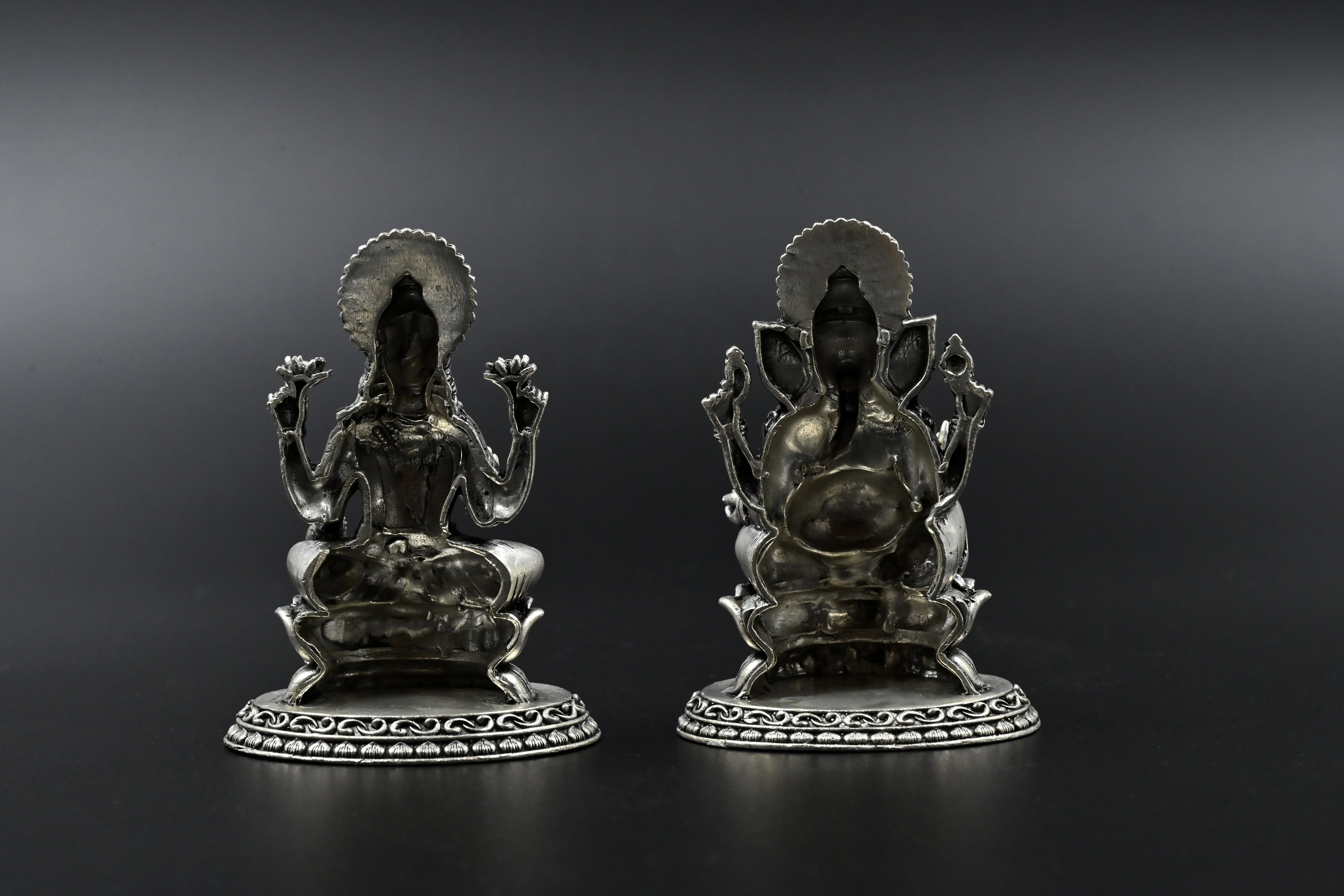 Lightweight Silver Laxmi Ganesh Idols