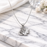 Swan Design Silver Pendant Necklace
