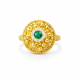 Silver Elara Gold Polish Ring