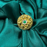 Stylish Elara Gold Polish silver Ring