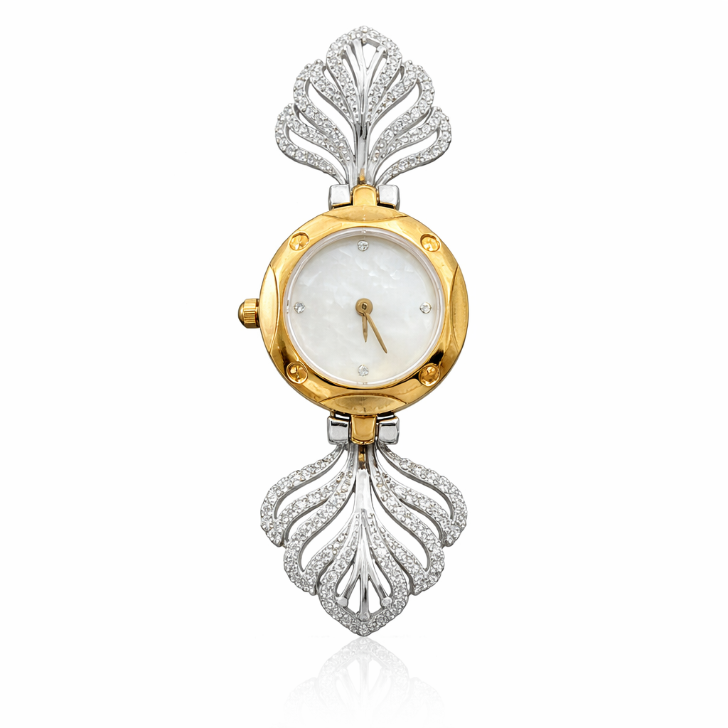 silver ring watch nova design