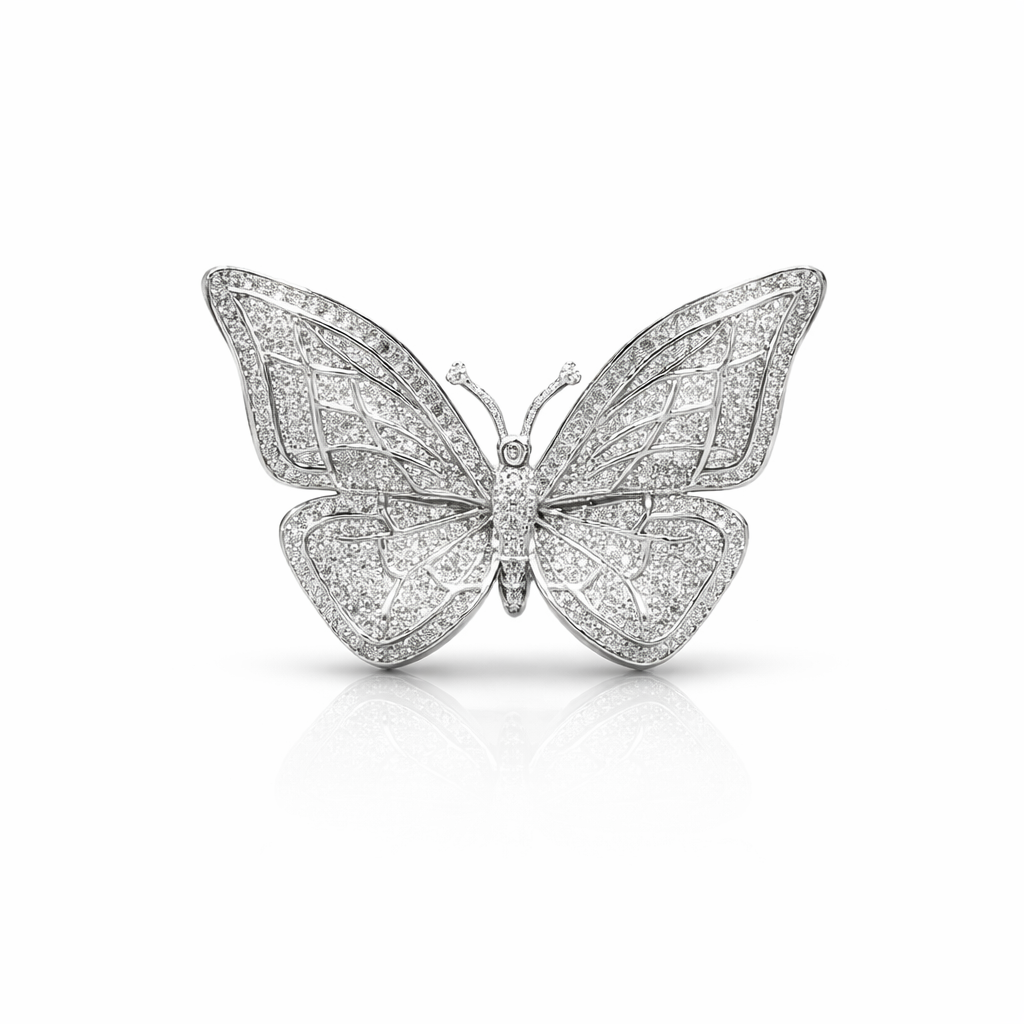 Butterfly design Silver ring
