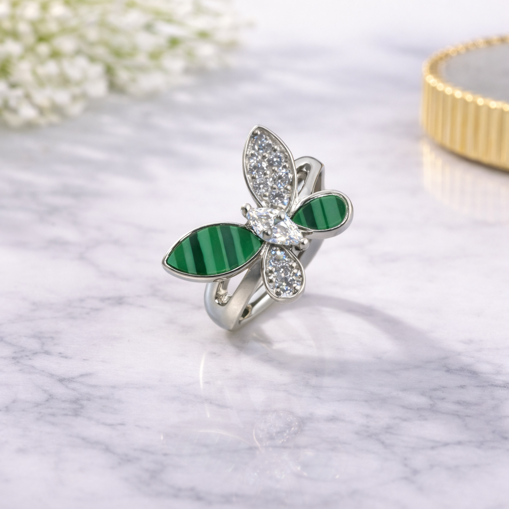 Fern Whisper Silver Ring