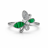 Silver Fern Whisper Ring