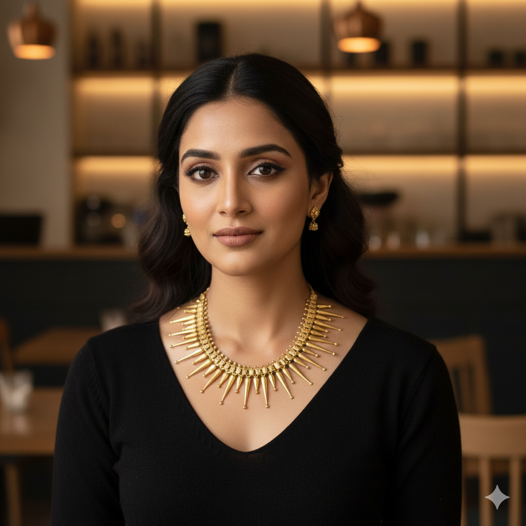 Zarreen Gold Polish Necklace