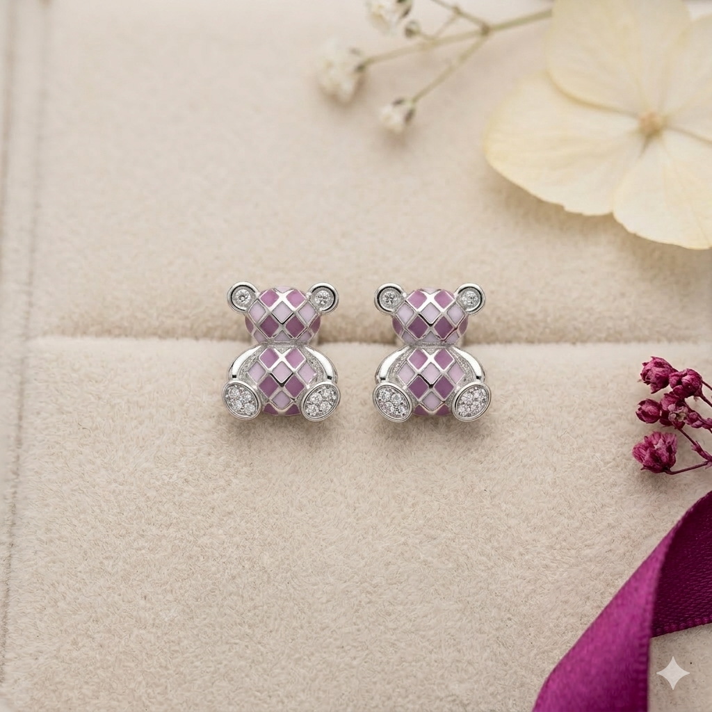 Teddy Earrings Studs