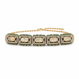 Aarini Gold Polish Polki Bracelet