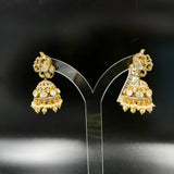 Shakti Gold Polish Mossianite Polki Jhumkas