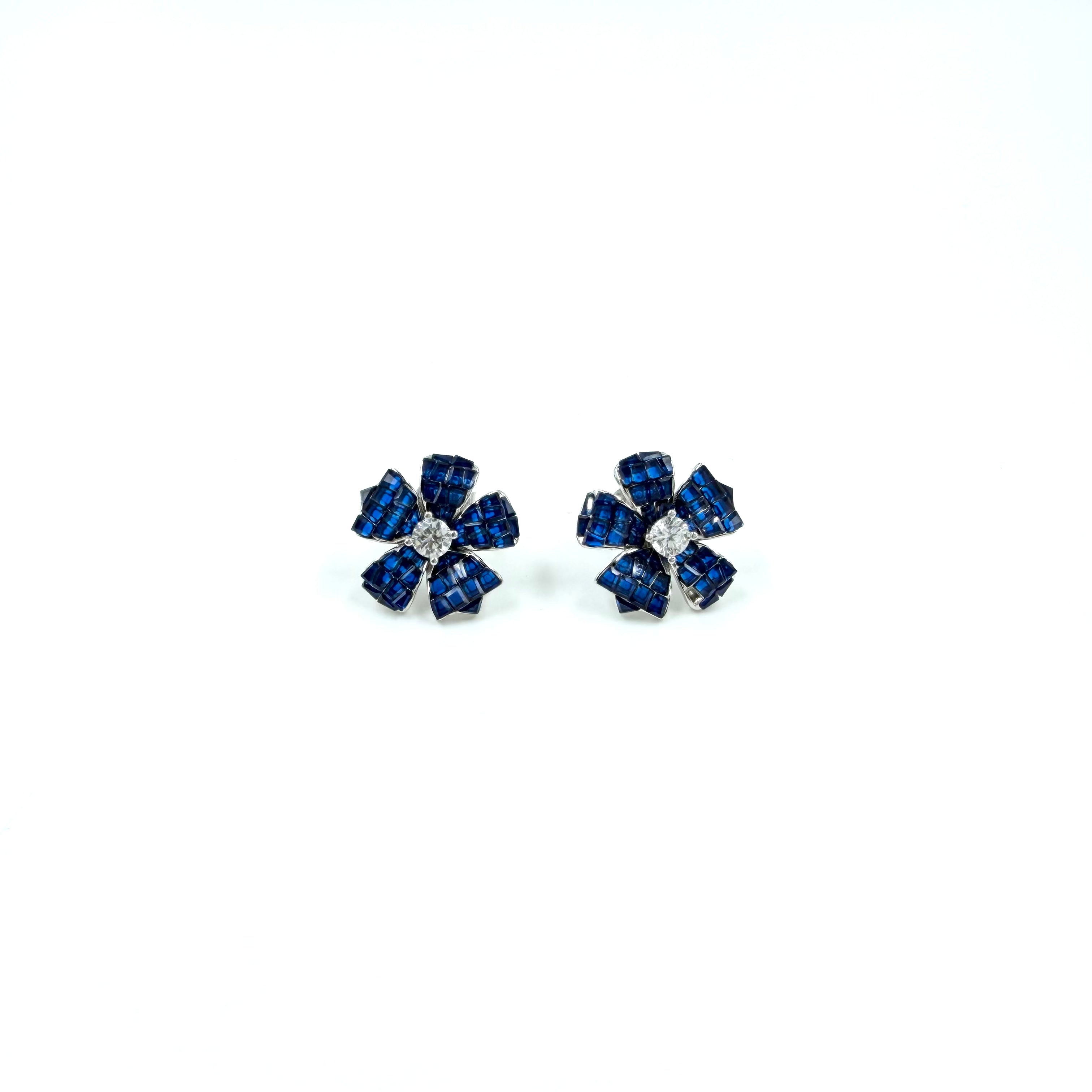 Sapphire Bloom Earrings