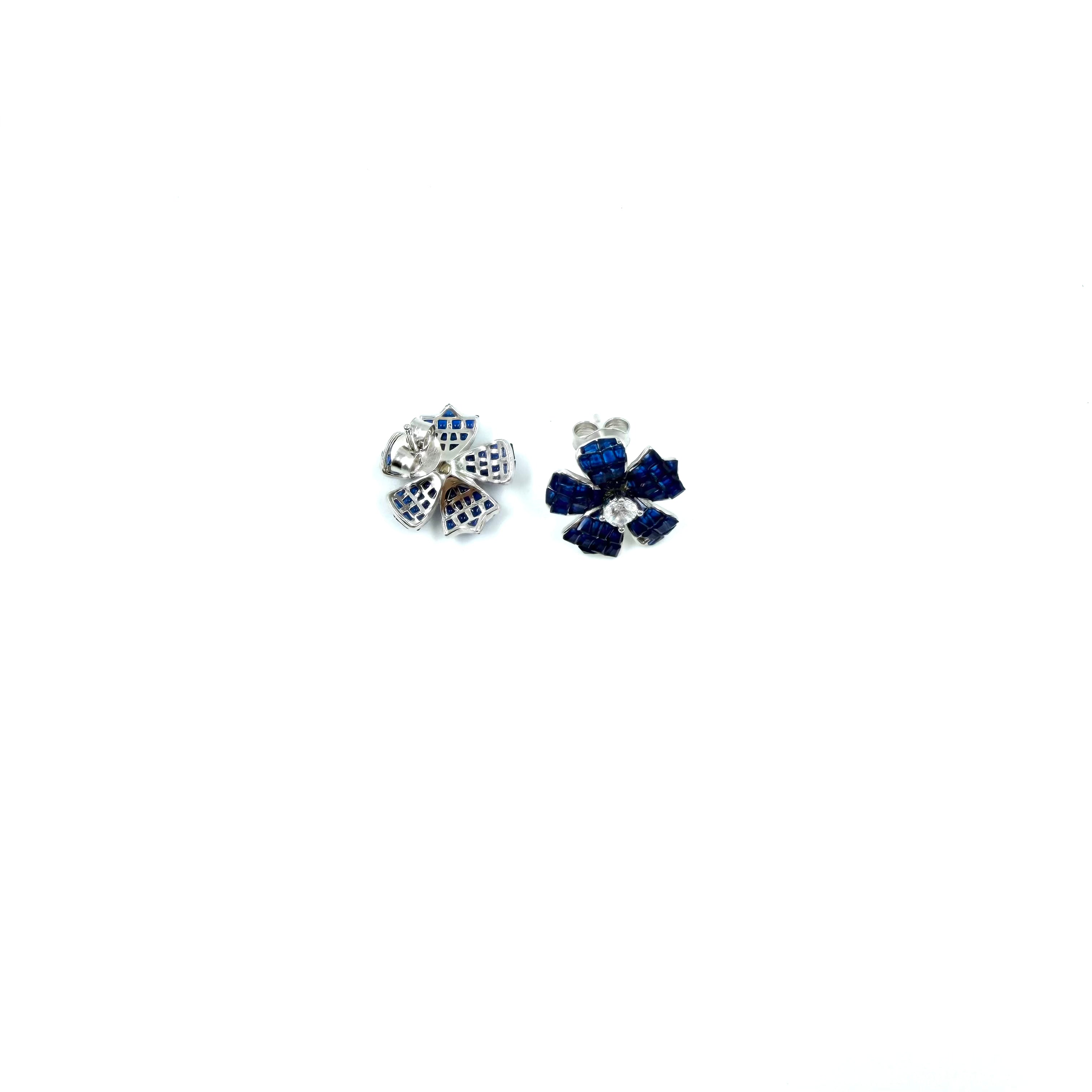 Sapphire Bloom Earrings