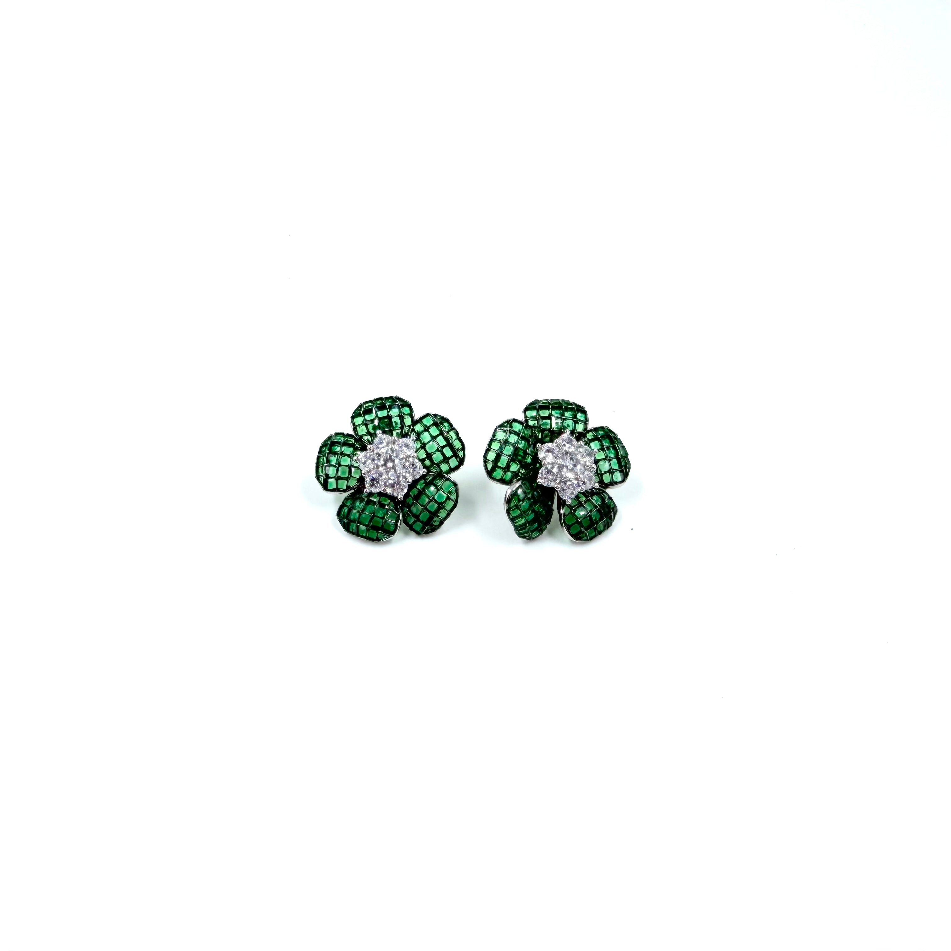 Emerald Bloom Earrings