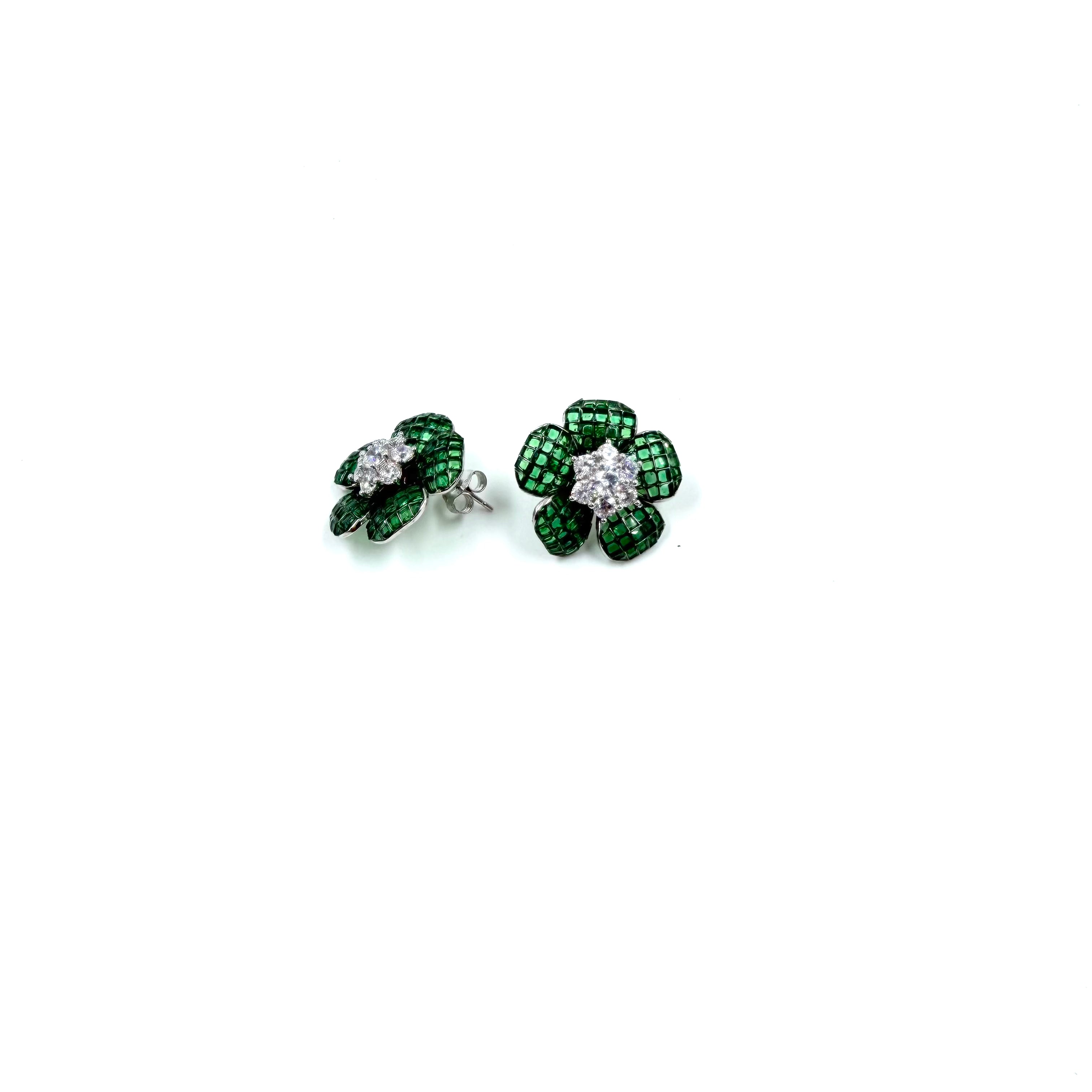 Emerald Bloom Earrings