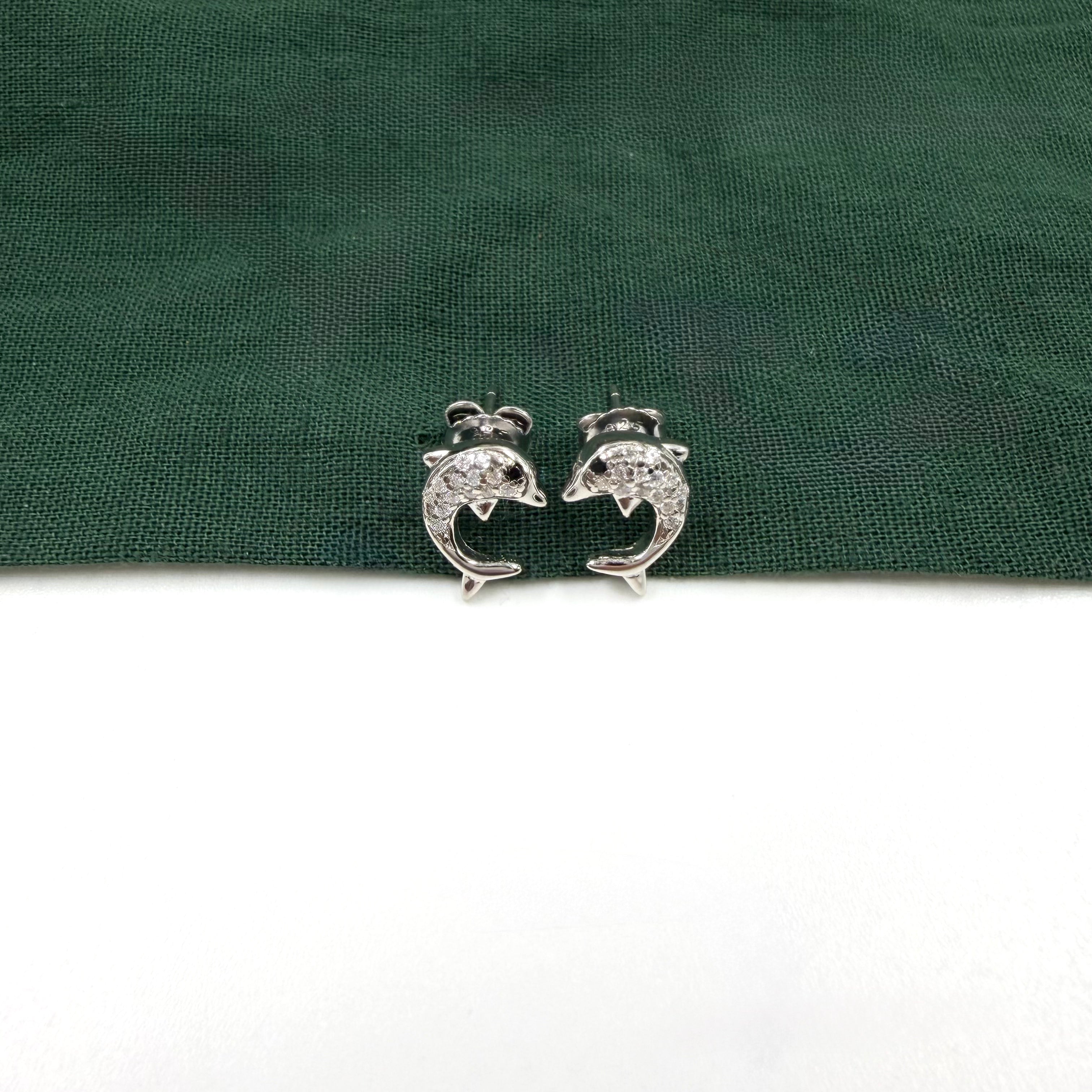 Dolphin Dance Studs