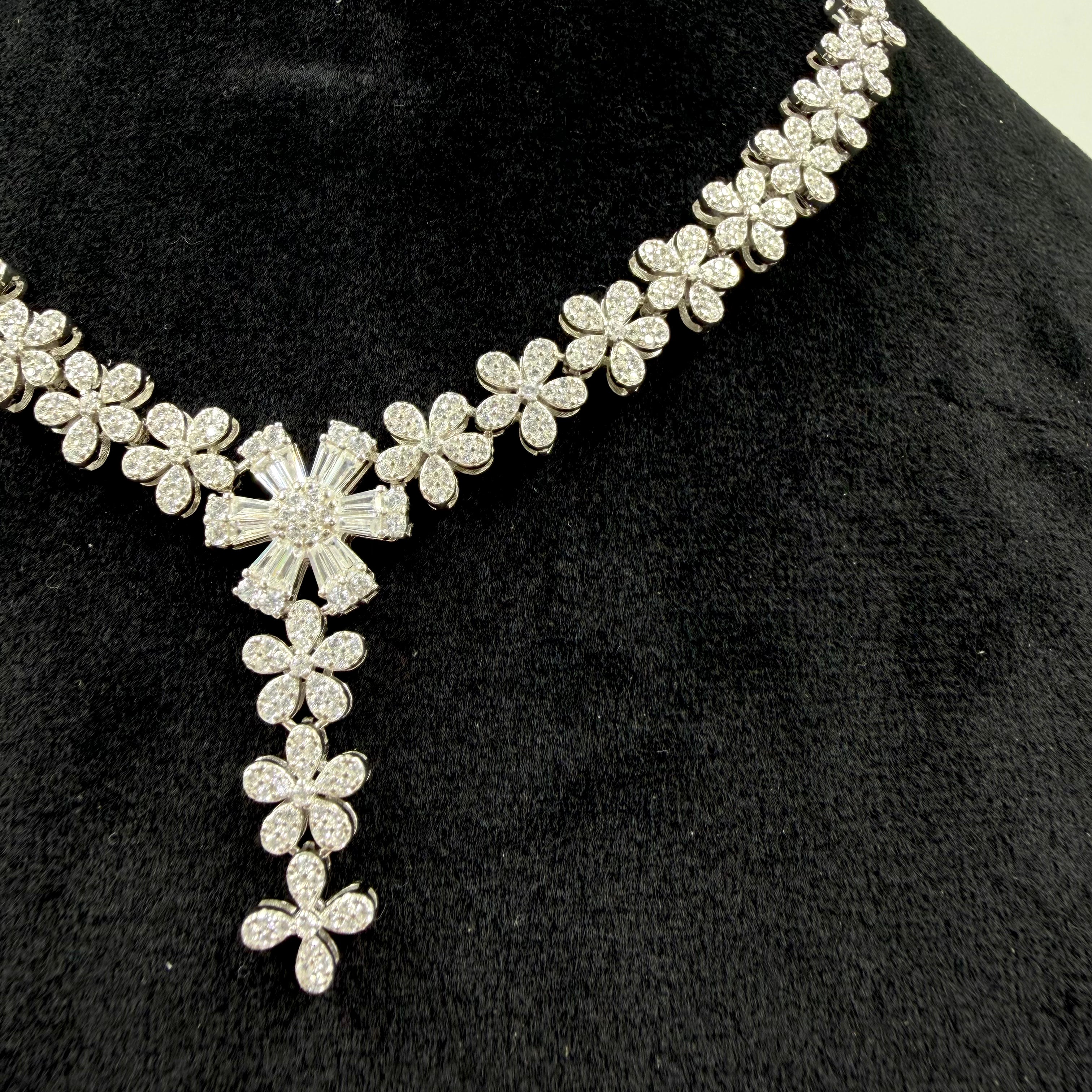 Classic white stone necklace by Janya