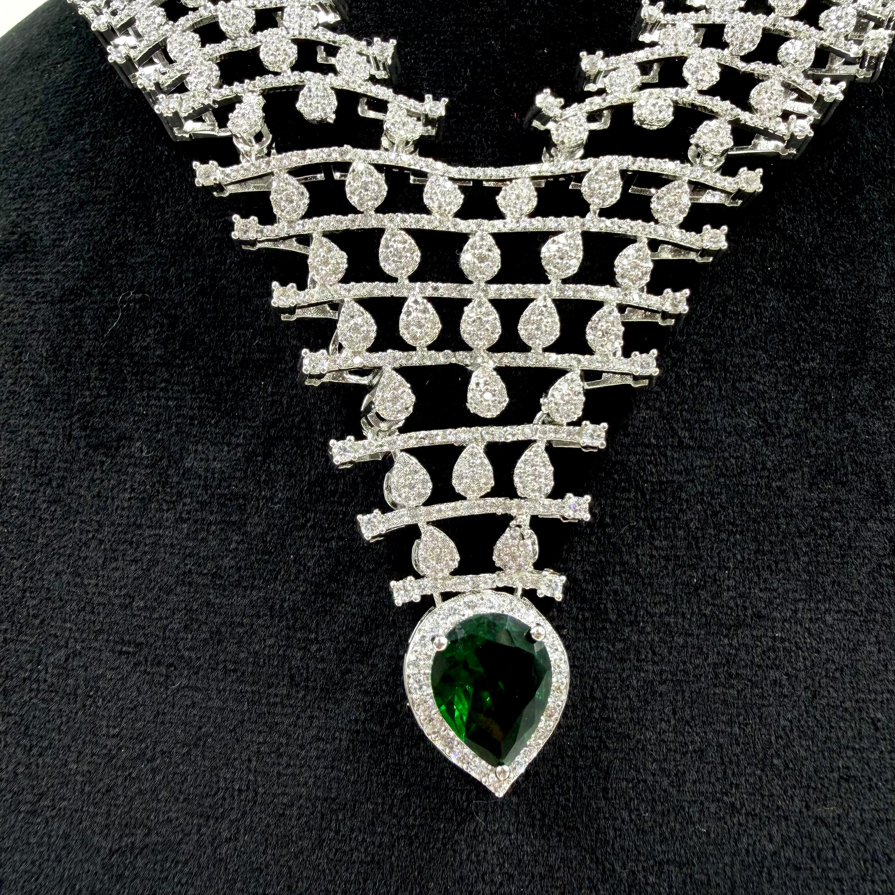 Designer 925 silver velvet necklace