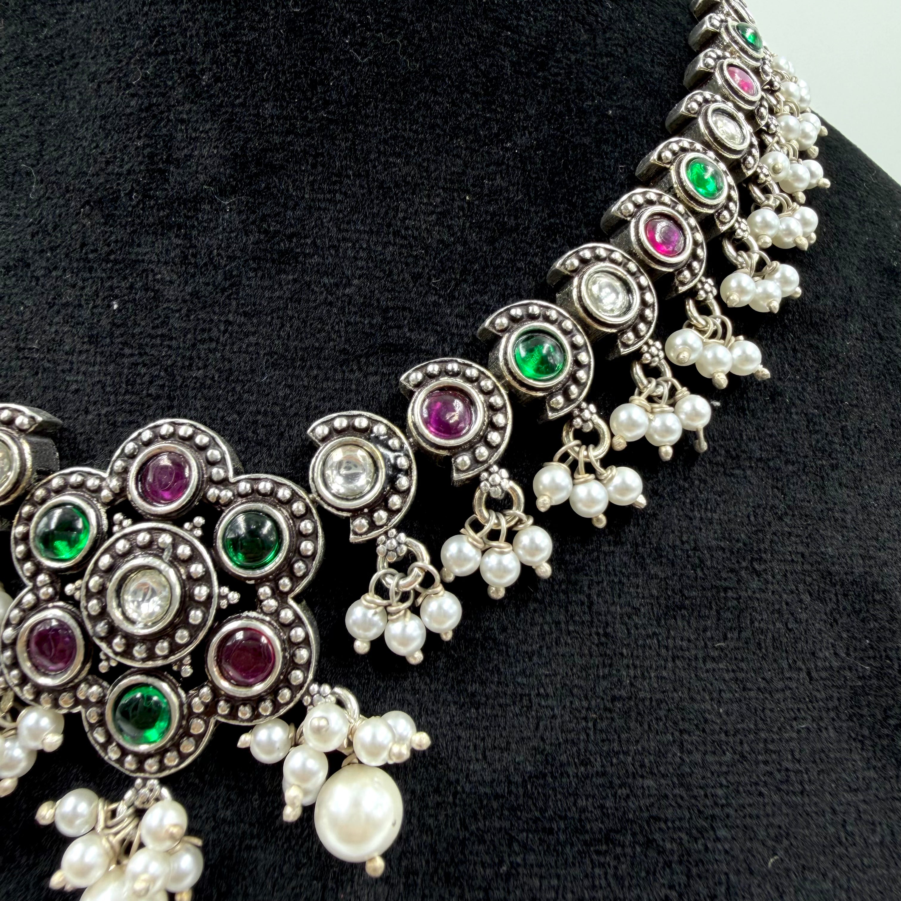 Elegant Indian gold plated necklace