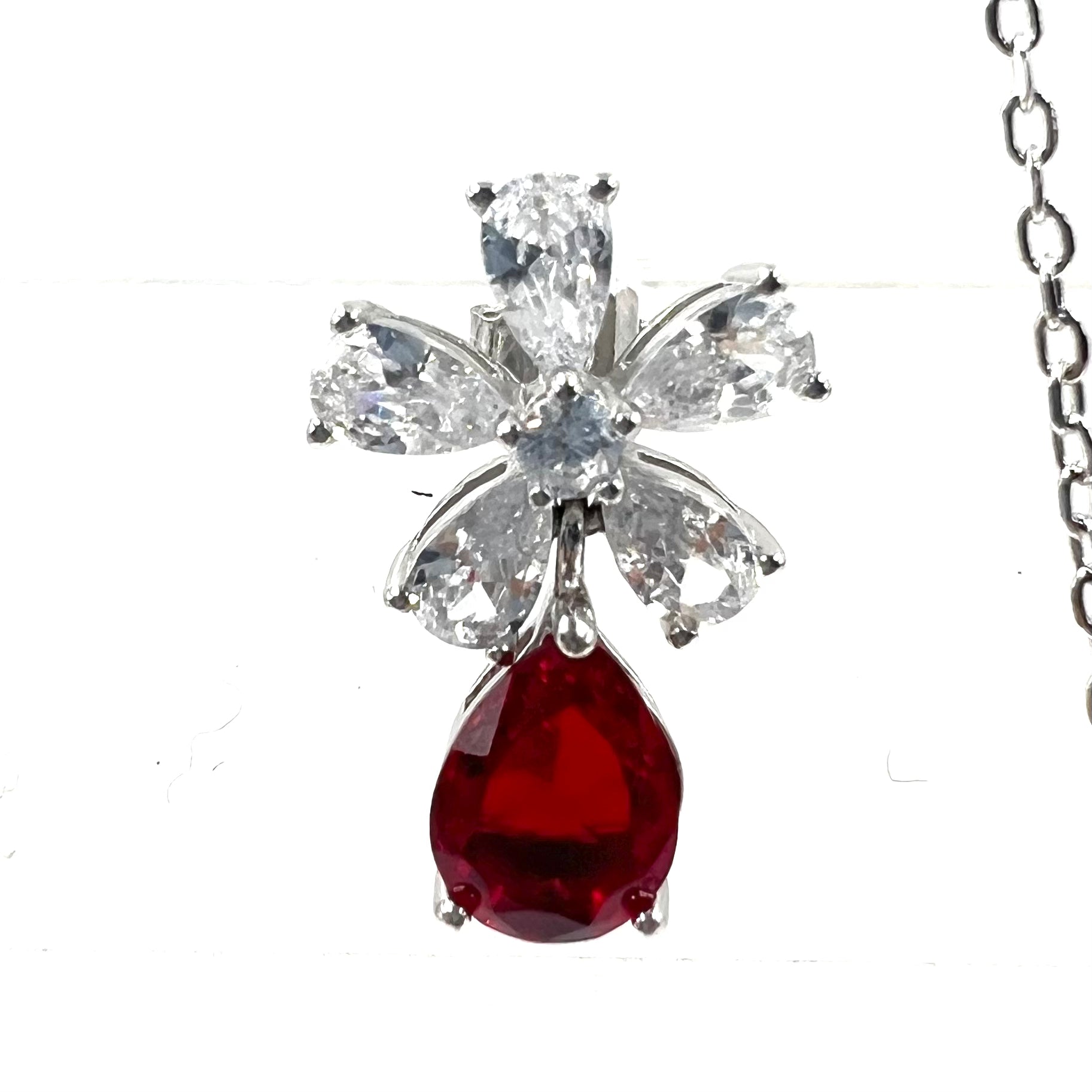 Ruby Radiance Pendant Set