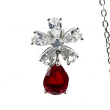 Ruby Radiance Pendant Set