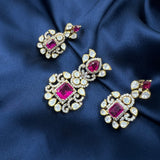 Rajkumari Ruby Pendant Set
