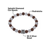 Sphatik Rudraksh Bracelet