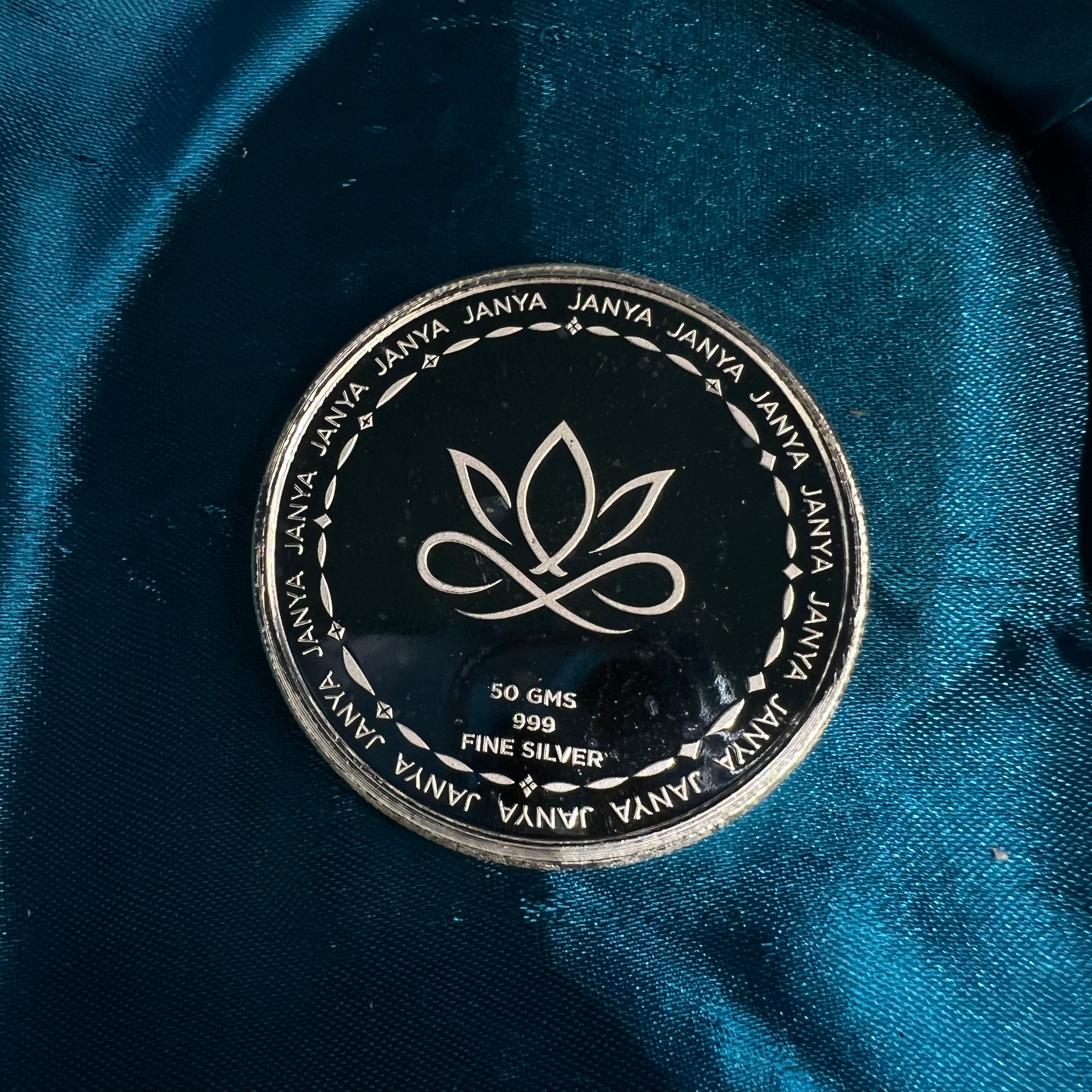 Pure Silver 50 grams Coin - King George - Round Shape