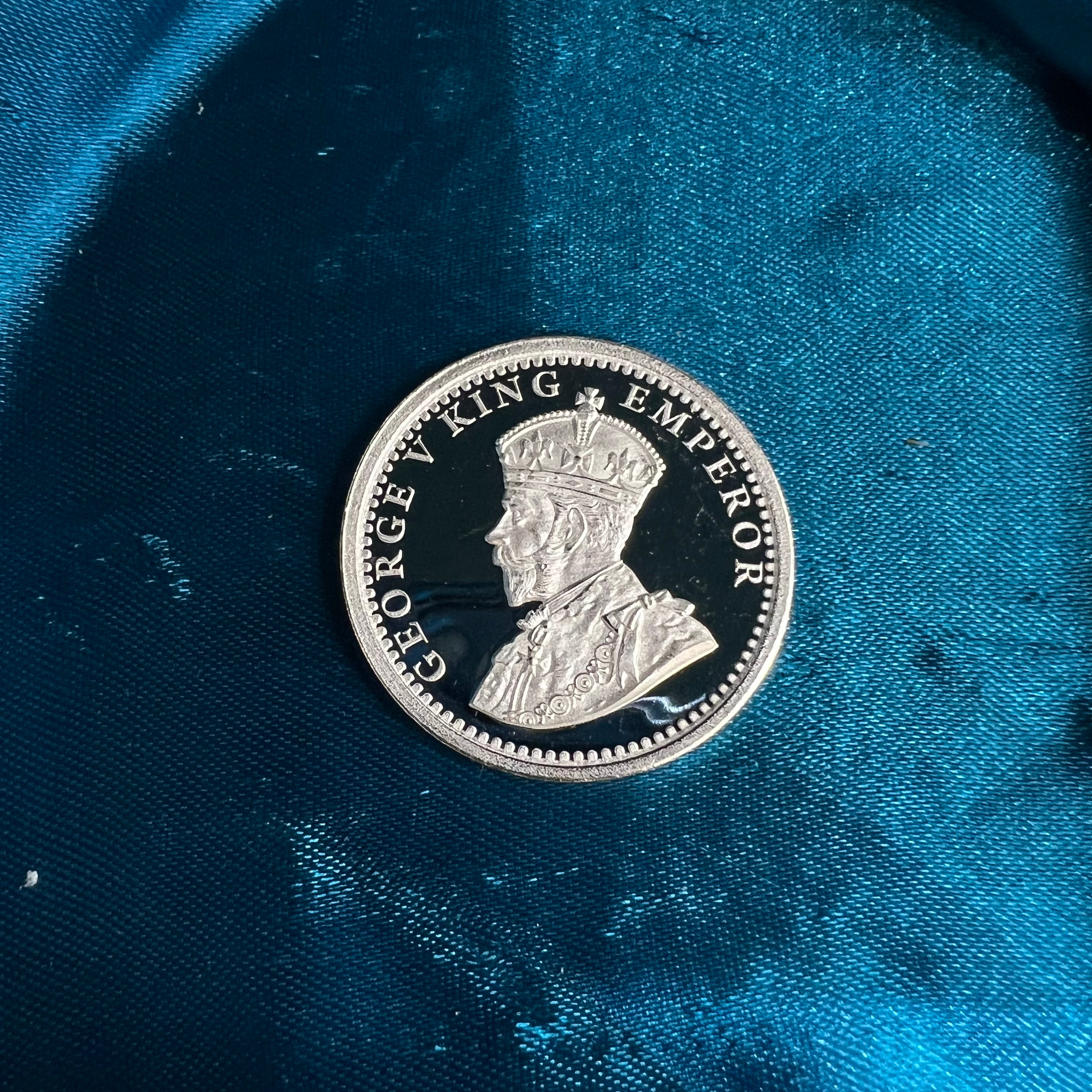 Pure Silver 50 grams Coin - King George - Round Shape