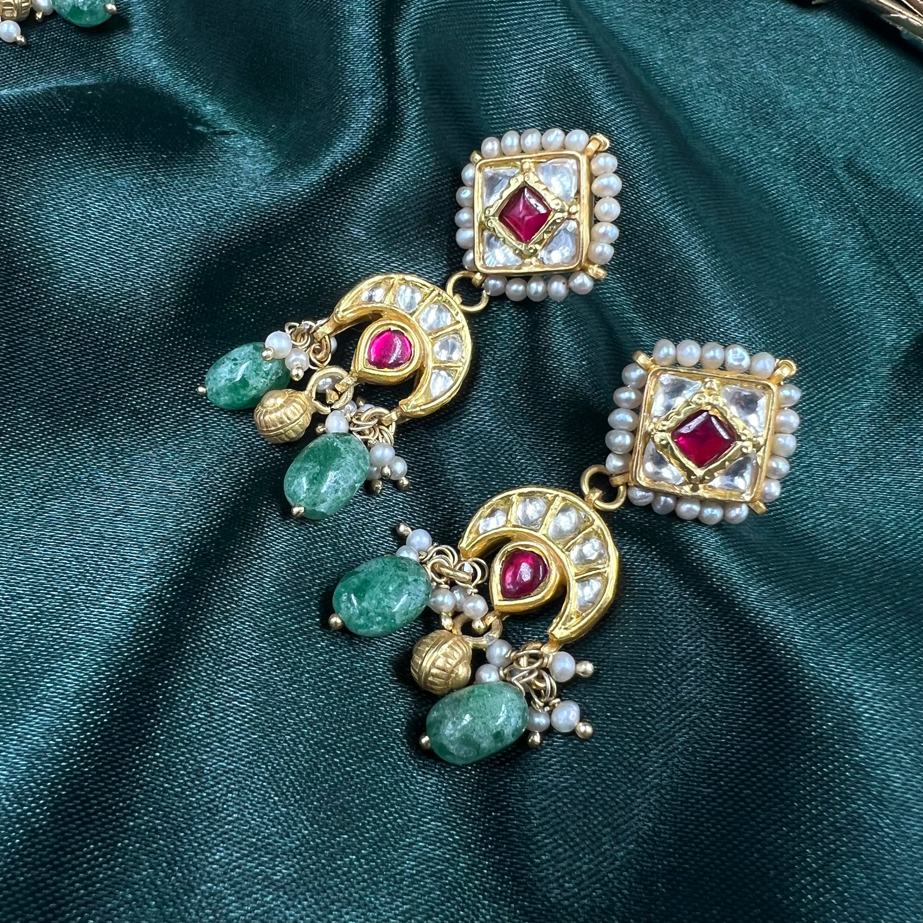 Chand Mahal Gold Polish Choker Necklace Set