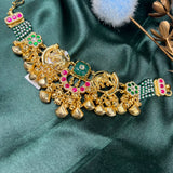 Gajanan Temple Gold Polish Choker Necklace