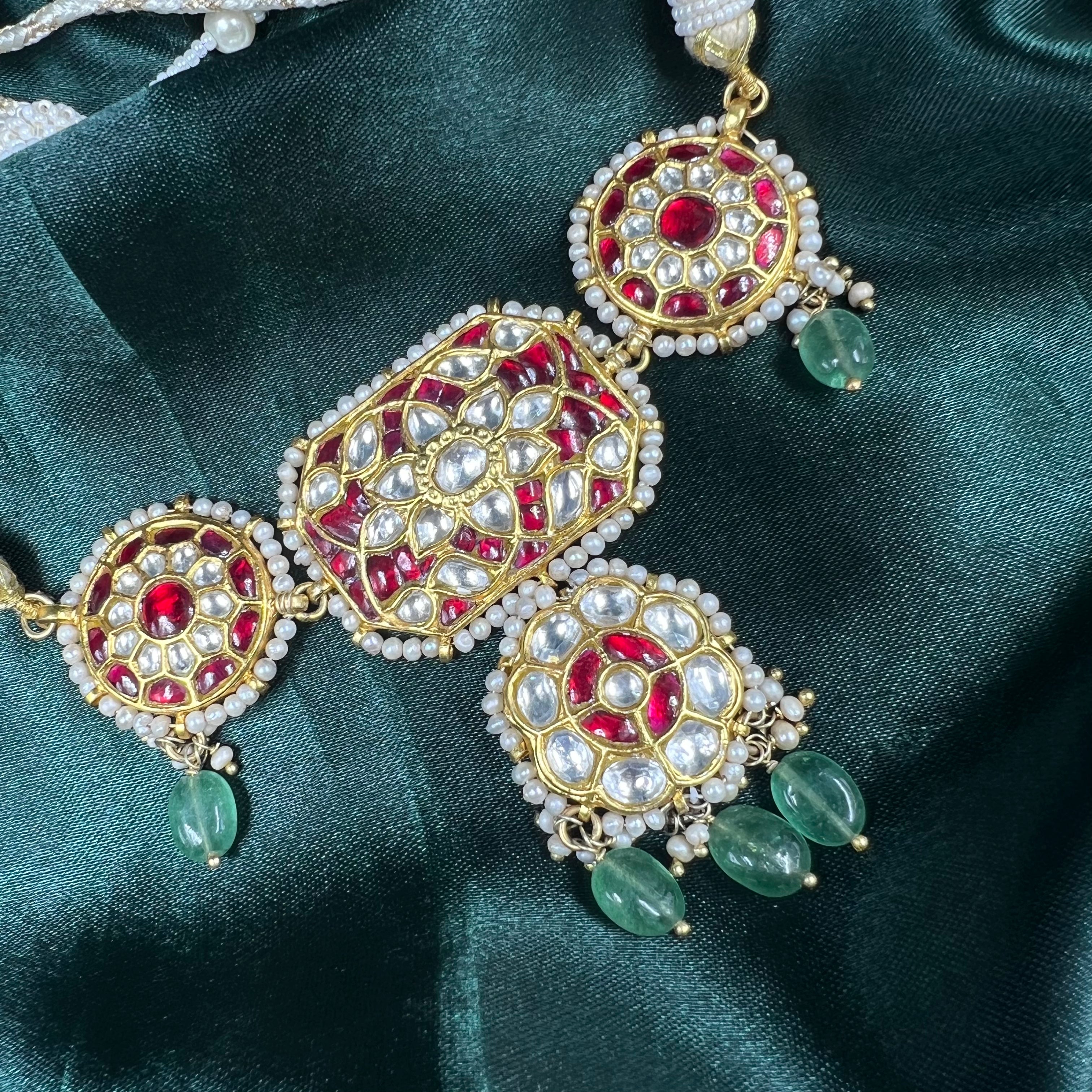 Royal Zaveri Gold Polish Necklace Set