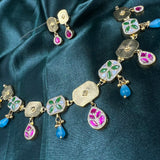 Aadira Gold Polish Necklace Set