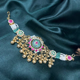 Aahana Gold Polish Choker Necklace
