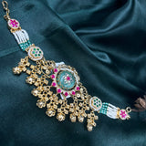Aahana Gold Polish Choker Necklace